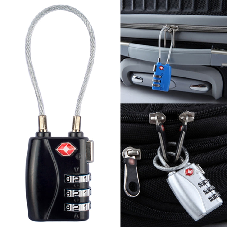 Lucchetto per bagagli da viaggio con password TSA a 3 cifre JASIT TSA719 in lega di zinco