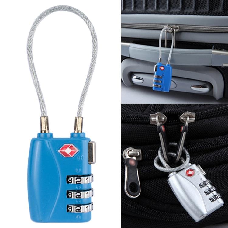 Lucchetto per bagagli da viaggio con password TSA a 3 cifre JASIT TSA719 in lega di zinco