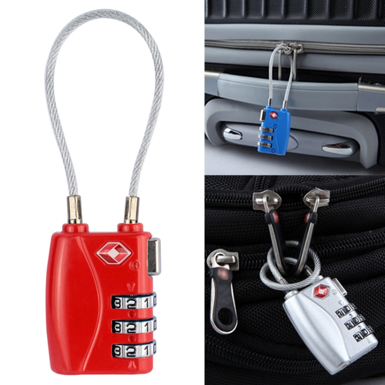 Lucchetto per bagagli da viaggio con password TSA a 3 cifre JASIT TSA719 in lega di zinco