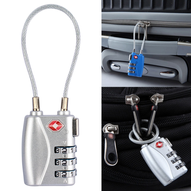 Lucchetto per bagagli da viaggio con password TSA a 3 cifre JASIT TSA719 in lega di zinco