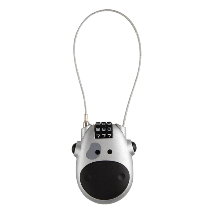Blocco password portatile multifunzione JASIT per bagagli da viaggio con mucca carina, Luggage Password Lock