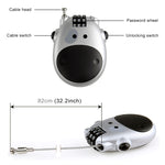 Blocco password portatile multifunzione JASIT per bagagli da viaggio con mucca carina, Luggage Password Lock