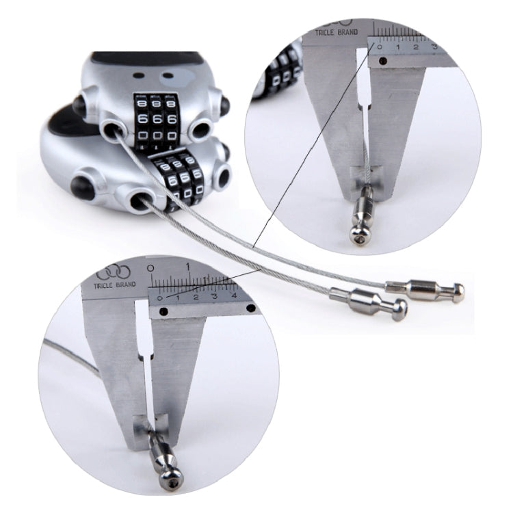 Blocco password portatile multifunzione JASIT per bagagli da viaggio con mucca carina, Luggage Password Lock