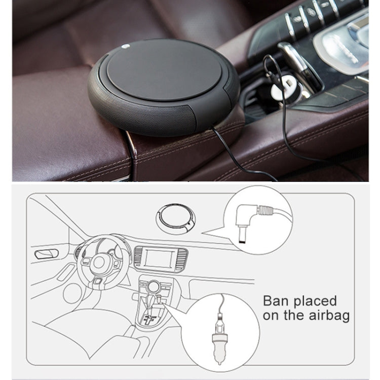 CARZOR Z1 2W USB Purificatore d'aria per auto con ioni negativi, (Black), (White)