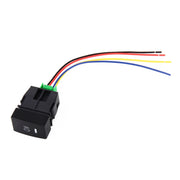 Interruttore a pulsante on-off a 5 pin per fendinebbia per auto con cavo per Honda Fit, with Cable