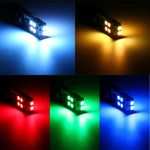 2 pezzi W5W 194 T10 multi colori 10 SMD 3535 LED luce di ingombro per auto con telecomando, DC 12V, 2 PCS SMD 3535