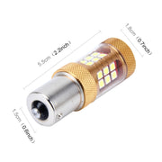 2 PZ 1156/BA15S 15W 1300LM 6500K 28 SMD-3030 LED Luci freno per auto Indicatore di direzione, DC 12V, 1156
