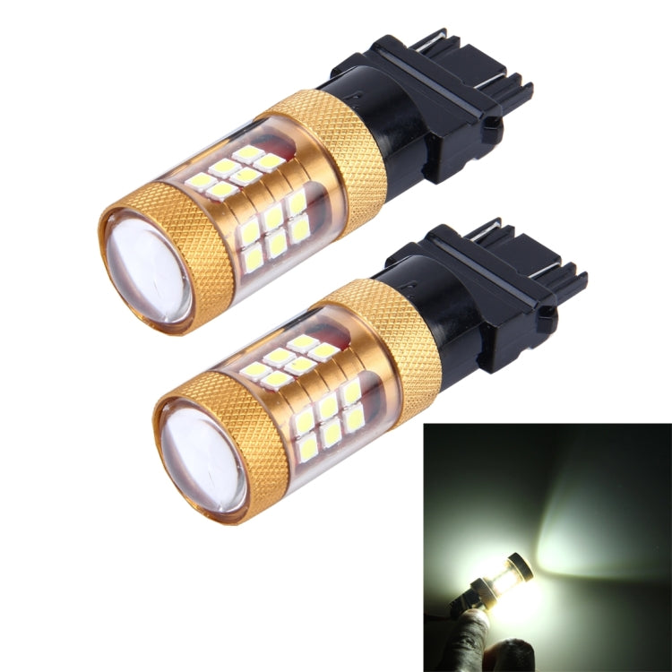 2 PZ 3157 15W 1300LM 6500K 28 SMD-3030 LED Luci freno per auto Indicatore di direzione, DC 12V, 3157