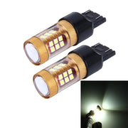 2 PZ 7443 15W 1300LM 6500K 28 SMD-3030 LED Luci freno per auto Indicatore di direzione, DC 12V, 7443