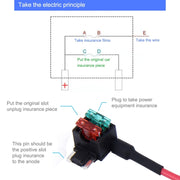 Adattatore TAP per circuito aggiuntivo da 12 V per auto ATM APM Portafusibile automatico a lama (dimensione MINI), Mini