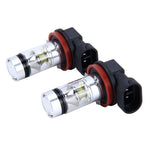 2 PCS H8/H11 10W 500LM 6000K 20SMD-2835 LED fendinebbia per auto, DC 12V, H8/H11 10W