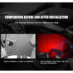 Decorazione del soffitto del tetto da 5 V Luce rossa Stella Luci notturne Cielo stellato Lampada per atmosfera Proiettore con telecomando, Starry Sky/Remote Control