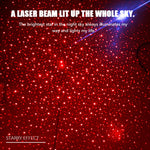 Decorazione del soffitto del tetto da 5 V Luce rossa Stella Luci notturne Cielo stellato Lampada per atmosfera Proiettore con telecomando, Starry Sky/Remote Control