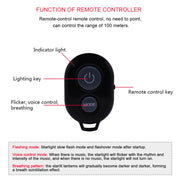 Decorazione del soffitto del tetto da 5 V Luce rossa Stella Luci notturne Cielo stellato Lampada per atmosfera Proiettore con telecomando, Starry Sky/Remote Control