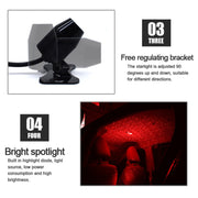 Decorazione del soffitto del tetto da 5 V Luce rossa Stella Luci notturne Cielo stellato Lampada per atmosfera Proiettore con telecomando, Starry Sky/Remote Control