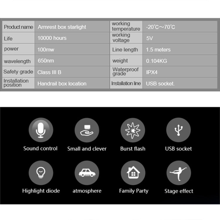 Decorazione del soffitto del tetto da 5 V Luce rossa Stella Luci notturne Cielo stellato Lampada per atmosfera Proiettore con telecomando, Starry Sky/Remote Control