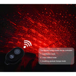 Decorazione del soffitto del tetto da 5 V Luce rossa Stella Luci notturne Cielo stellato Lampada per atmosfera Proiettore con telecomando, Starry Sky/Remote Control