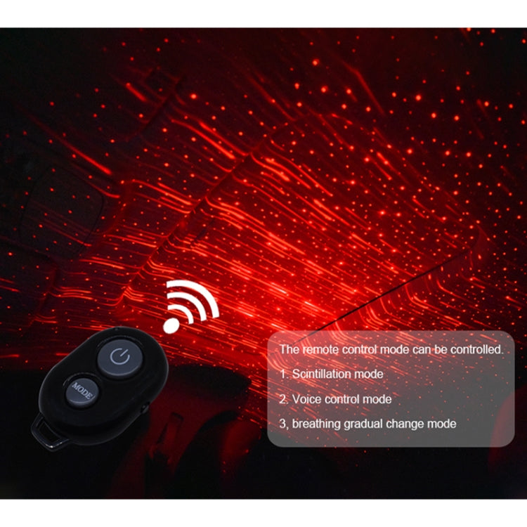 Decorazione del soffitto del tetto da 5 V Luce rossa Stella Luci notturne Cielo stellato Lampada per atmosfera Proiettore con telecomando, Starry Sky/Remote Control