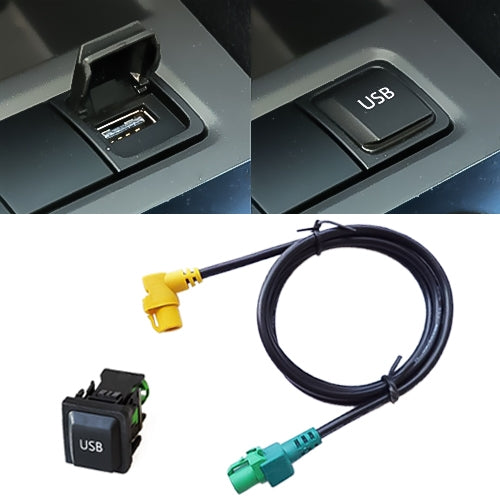 Navigazione per auto RCD510+310+ Adattatore USB Spina interruttore + Durezza cablaggio per Volkswagen Golf 6 / Scirocco / Sagitar / New Bora NAV231/268MF, For Golf 6 / Scirocco