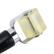 Pellicola per avvolgere i finestrini della superficie della carrozzeria dell'auto Strumento adesivo per raschietto per rulli in gomma gialla Nero con manico in gomma avvolgente nero (dimensioni ridotte), Small Size