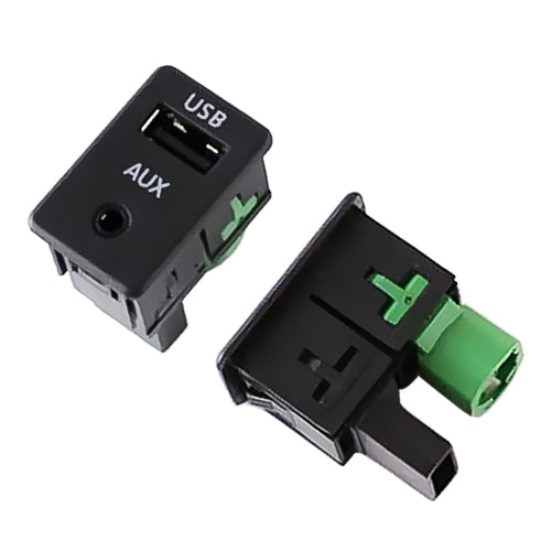 Presa interruttore adattatore USB e AUX per auto 2 in 1 per Volkswagen Scirocco / Nuova MAGOTAN / Touran / POLO, For Scirocco / New MAGOTAN