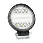 2 pezzi 4 pollici 15W faretto / luce di inondazione luce bianca a forma rotonda impermeabile per auto SUV luci da lavoro faretto lampadine a LED, DC 9-30V, 4 inch 15W Round-Shaped