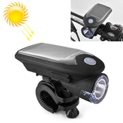 Luce anteriore per motocicletta/bicicletta a energia solare USB da 3W 240LM, Front Light Black, Front Light White