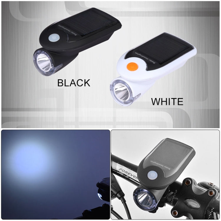 Luce anteriore per motocicletta/bicicletta a energia solare USB da 3W 240LM, Front Light Black, Front Light White