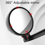 3R-095 Specchietto retrovisore ausiliario Specchietto per punti ciechi regolabile per auto Specchietto retrovisore laterale ausiliario grandangolare per specchio destro, 3R-095 (White), 3R-095