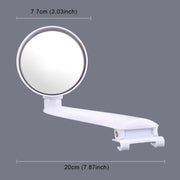 3R-094 Specchietto retrovisore ausiliario Specchietto per punti ciechi regolabile per auto Specchietto laterale grandangolare ausiliario per specchietto sinistro, 3R-094 (White), 3R-094(Black)