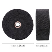 Involucro di scarico in materiale di cotone da 10 m Involucro di scudo termico di scarico per auto moto Involucro resistente al calore, consegna colore casuale, 10m Black