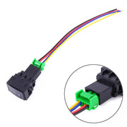 Interruttore a pulsante on-off a 5 pin per fendinebbia per auto con cavo per Nissan Sylphy, With Cable