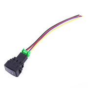 Interruttore a pulsante on-off a 5 pin per fendinebbia per auto con cavo per Nissan Sylphy, With Cable