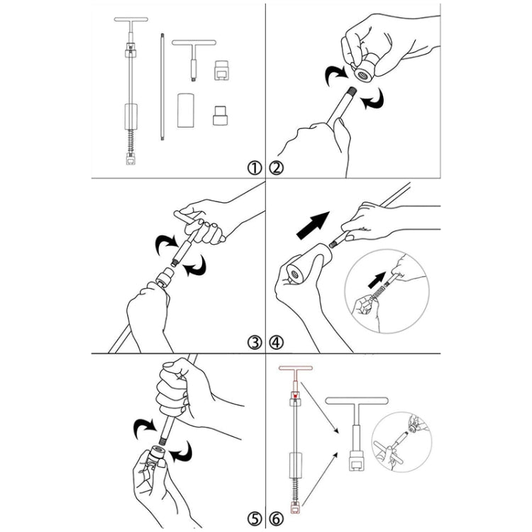 7 in 1 Kit di attrezzi per riparazione auto PDR Dent Strumenti di riparazione senza vernice Estrattore per ammaccature T Bar Martello scorrevole Martello inverso per ammaccatura, 7 in 1