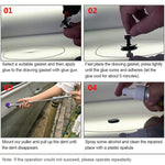 7 in 1 Kit di attrezzi per riparazione auto PDR Dent Strumenti di riparazione senza vernice Estrattore per ammaccature T Bar Martello scorrevole Martello inverso per ammaccatura, 7 in 1