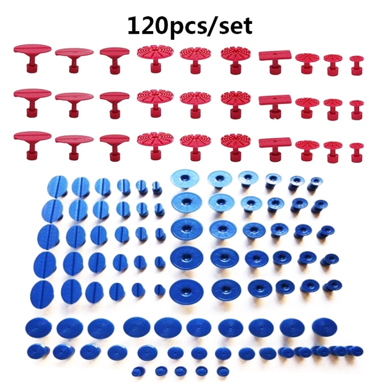 120 in 1 Auto PDR di plastica Ding Colla Tabs Rimozione ammaccatura senza vernice Kit di strumenti di riparazione auto Colla Estrattore Set Schede Strumenti PDR, 120 in 1