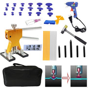 40 in 1 PDR per auto in metallo, estrattore per ammaccature ed estrattore di colla, kit di strumenti per la riparazione di ammaccature senza vernice, con pistola per colla da 20 W, spina americana o europea, 40 in 1