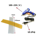 40 in 1 PDR per auto in metallo, estrattore per ammaccature ed estrattore di colla, kit di strumenti per la riparazione di ammaccature senza vernice, con pistola per colla da 20 W, spina americana o europea, 40 in 1