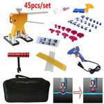 45 in 1 PDR per auto in metallo, estrattore per ammaccature ed estrattore di colla, kit di strumenti per la riparazione di ammaccature senza vernice, con pistola per colla da 20 W, spina americana o europea, 45 in 1