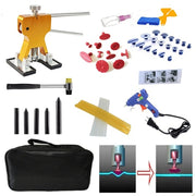50 in 1 PDR per auto in metallo, estrattore per ammaccature ed estrattore di colla, kit di strumenti per la riparazione di ammaccature senza vernice, con pistola per colla da 20 W, spina americana o europea, 50 in 1