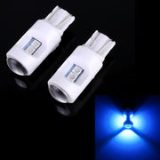 2 PZ T10 / W5W / 194 DC 12V 1.2W 6LED SMD-3030 Lampada da lettura per auto Luce d'ingombro, con luce dell'obiettivo del proiettore
