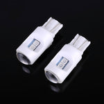 2 PZ T10 / W5W / 194 DC 12V 1.2W 6LED SMD-3030 Lampada da lettura per auto Luce d'ingombro, con luce dell'obiettivo del proiettore