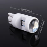 2 PZ T10 / W5W / 194 DC 12V 1.2W 6LED SMD-3030 Lampada da lettura per auto Luce d'ingombro, con luce dell'obiettivo del proiettore