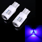 2 PZ T10 / W5W / 194 DC 12V 1.2W 6LED SMD-3030 Lampada da lettura per auto Luce d'ingombro, con luce dell'obiettivo del proiettore