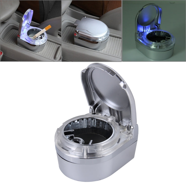 SHUNWEI SD-1201 Mini posacenere portatile per auto Luce LED blu per sigaretta sigaro sul cruscotto, SD-1201
