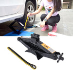 Martinetto a forbice stabilizzatore per carichi pesanti verticale ST-103D con livellatori di sollevamento a maniglia Capacità di 2000 libbre (1 tonnellata) ciascuno - Portata da 10 a 35 cm, 1T Jack with Handle