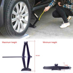 Martinetto a forbice stabilizzatore per carichi pesanti verticale ST-112C con livellatori di sollevamento a maniglia Capacità di 4000 libbre (2 tonnellate) ciascuno - Gamma da 9,8 a 44,2 CM, 2T Jack with Handle