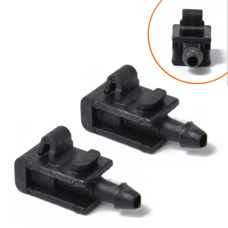 2 pezzi ugello di spruzzo d'acqua per tergicristallo lavavetri fibbia 8200082347 per Renault Megana 2 2005-2007, For 2005-2007 Renault Megana 2