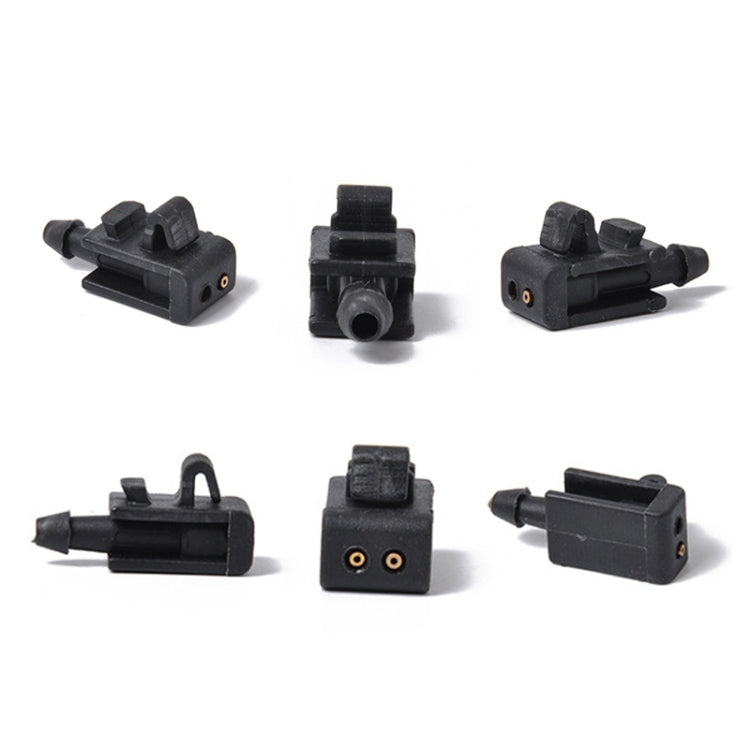 2 pezzi ugello di spruzzo d'acqua per tergicristallo lavavetri fibbia 8200082347 per Renault Megana 2 2005-2007, For 2005-2007 Renault Megana 2