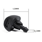 Ugello di spruzzo d'acqua a getto d'acqua per tergicristallo da 2 pezzi 6438V8 per Peugeot 207/306/307 1993-2007, For 1993-2007 Peugeot 207 / 306 / 307